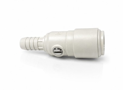 KLICKIN Straight Tube 15mm to Hose 13mm (1/2") with Valve